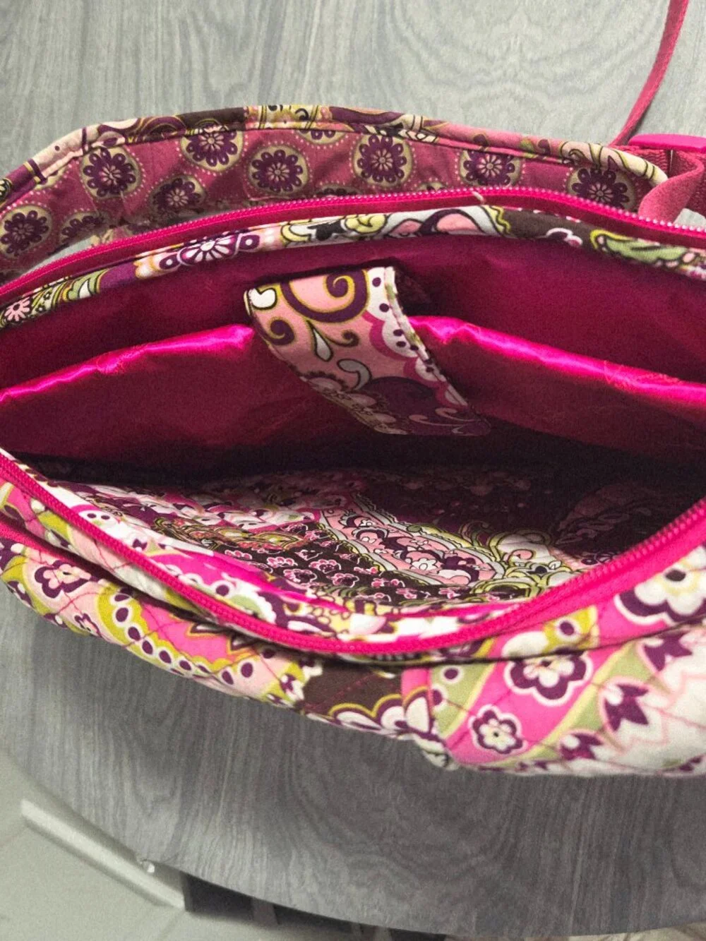 VERA BRADLEY Campus Backpack Very Berry Paisley Pink Purple Green School Bag